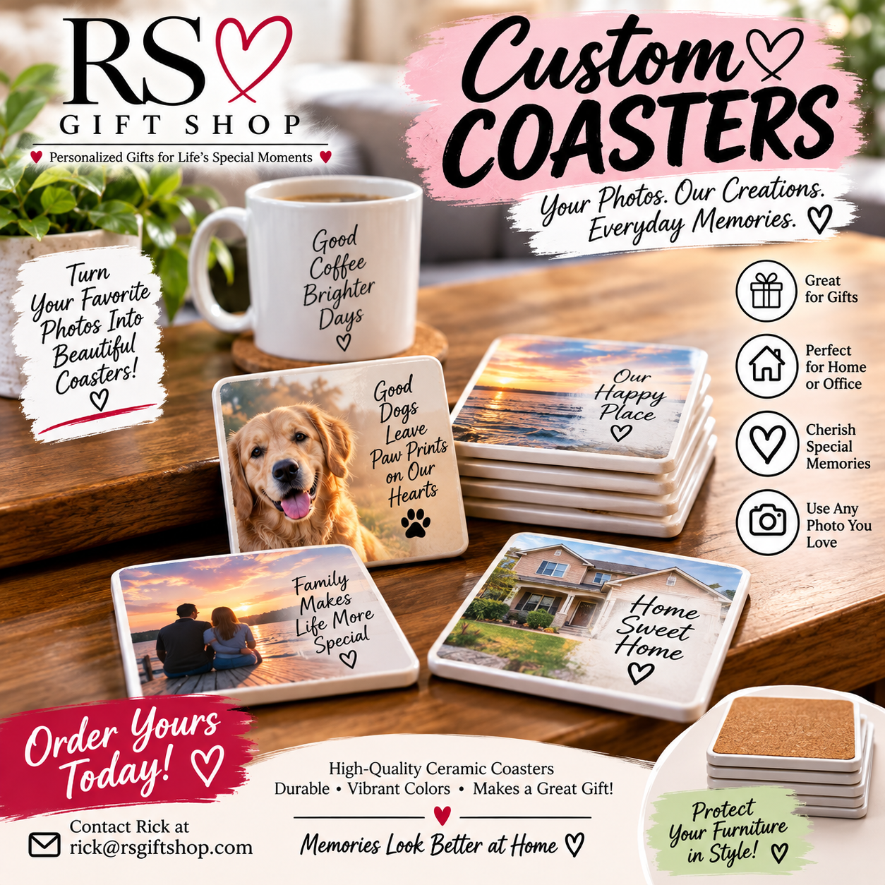 Custom Memory Coasters