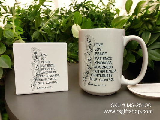 Fruits Of The Spirit 15oz Mug & Coaster Set